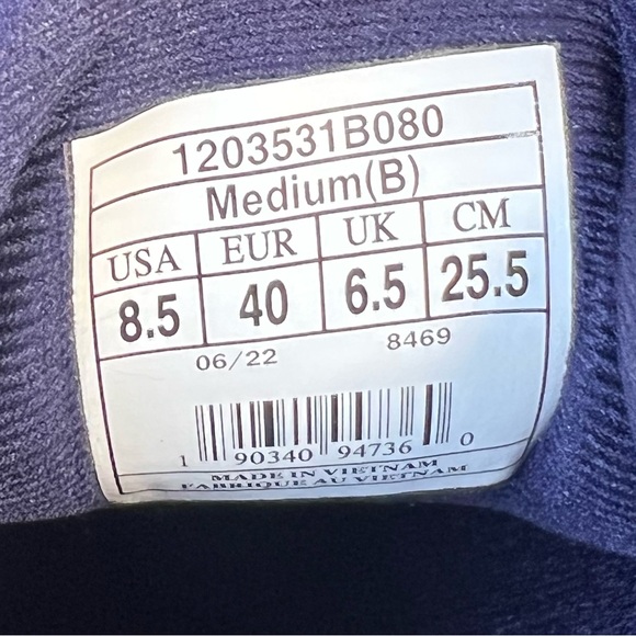 Brooks Sneakers Adrenaline GTS 22 Athletic Running Shoe Purple Pink women's 8.5 - Picture 13 of 14